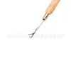 Herramientas para extensiones de cabello al por mayor crochet extensión de cabello mango de madera crochet peluca crochet mango de madera crochet
