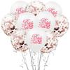 10 pçs/pacote Dia dos Namorados confete balão de casamento suprimentos para festa de casamento 12 polegadas balão de látex proposta layout da sala de casamento