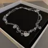 Collares de Corazón Superpuestos de Verano para Mujer con Diseño Único, Estilo Minimalista, Dulces y Frescos Collares para Clavícula con Borla y Circonita Recomendados