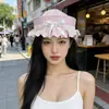 Gorra de marinero azul de sarga con lazo y decoración de pedrería en forma de corazón, gorra linda para mujer, boina para sesión de fotos