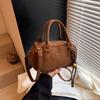 Sentido Avanzado de Comercio Exterior Nicho Bolso de Bowling para Mujer 2024 Nuevo Bolso de Mano Pequeño al Hombro Cruzado Bolso Cuadrado Pequeño Esmerilado