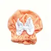 Gorro de Secado Rápido para Niños con Dibujo de Conejo, Espesado de Coral Fleece, Absorbente, Gorro de Baño para Secar el Cabello, Toalla para la Cabeza de Bebé para Lavar el Cabello