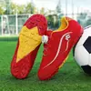 Zapatos de Fútbol Transpirables Nuevos para Niños Primavera 2026 para Niños y Estudiantes de Primaria con Botones Giratorios Zapatos de Entrenamiento de Fútbol Tf