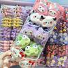 Peluches de My Melody, Pochacco, Hello Kitty, Kuromi, Gomas para el Cabello de Dibujos Animados para Niños, Diademas para Niñas