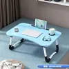Mesa de Cama Pequena Dobrável, Mesa Pequena para Estudante, Mesa de Estudo Dobrável Portátil, Mesa de Computador, Atacado de Comércio Exterior