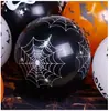 Globos de Látex de 12 pulgadas de Halloween Transfronterizos Decoración de Fiesta de Bar del Festival de Fantasmas Nacionales y Extranjeros Globos de Halloween para Ambiente