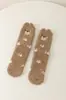 Calcetines Cálidos para el Suelo de Otoño e Invierno Calcetines Gruesos Forrados de Felpa Terciopelo de Coral de Tubo Medio para Mujer Calcetines de Dormir para el Hogar Dibujos Animados Estéreo Transfronterizos