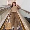 Conjunto de Ropa para Niñas 2026 Primavera y Otoño Nuevo Elegante y Moderno Conjunto de Dos Piezas con Top a Cuadros para Niños Mayores