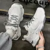 Nuevos zapatos de primavera para hombre, zapatos de malla transpirable, zapatillas deportivas para hombre, versátiles y modernos, suela gruesa, casual, para correr, zapatos de papá