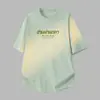 Camiseta Pesada de Algodón Puro Estilo Americano 260g para Hombre, Top Holgado de Manga Corta, Camiseta Japonesa de Moda con Estampado, 100% Algodón, Manga Media