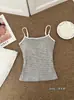Camisola acolchada ajustada para mujer, top de tubo a rayas adelgazante de una pieza para verano, estilo vintage, adecuado para usar en capas o como prenda exterior