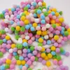 Poliéster Color Alta Elasticidad Pompon Bola de Felpa Pequeña Niños de Jardín de Infancia DIY Decoración Hecha a Mano Material Accesorios Pompon Pequeño