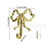 Gancho de Pared Metálico para Ropa Hecho de Material de Aleación para Decoración de Sala de Estar y Dormitorio en Casa, Colgador con Gancho Dorado de Mariposa