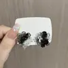 2024 Moda Nova Elegante Simples Versátil Tinta Flor Tridimensional Brincos Temperamento Alto Padrão Celebridade da Internet Brincos Brincos