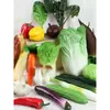 Modelo de vegetal de simulação PU pimenta alface repolho chinês berinjela cebola cogumelo brócolis modelo de adereços decoração de sala