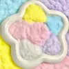 Polvo aglutinado exprimible en bolsa de pata de gato simulación de silicona felpa colorida materiales de manualidades DIY al por mayor alivio del estrés DIY