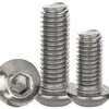 Tornillos de Cabeza Semiredonda de Titanio Puro con Cuadro Hexagonal, Pernos de Cabeza Plana con Cuadro Hexagonal, Tornillos para Máquina al por Mayor M2M3M4M5M6M8