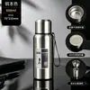 Termo de acero inoxidable 316 para exteriores, taza de acero completo para hombres, taza de separación de té y agua de gran capacidad, taza de agua para viajes y senderismo