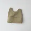 Chapéu de Outono e Inverno para Bebê, Quente e Fofo Chapéu de Tricô Versátil com Chifres para Bebê, Chapéu de Lã para Crianças, Chapéu com Borda Rebatida para Proteção das Orelhas
