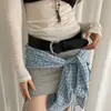 Cinto Preto Minimalista de Luxo para Mulheres, Adequado para Vestidos e Jeans, Cinto Largo de Couro, Afinando e Versátil