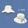 Sombrero de pescador de doble cara estilo coreano para mujer, sombrero casual de verano de ala ancha a cuadros que hace que la cara se vea más pequeña, sombrero versátil para protección solar