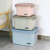 Caja de Almacenamiento para Ropa, Caja de Almacenamiento para Mudanzas, Botiquín, Caja de Almacenamiento con Tapa para Montar en el Coche, Caja de Almacenamiento de Alimentos con Ruedas