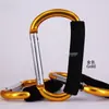 12 * 140eve esponja grande tipo D levantador de verduras mosquetón de aleación de aluminio color patinaje al aire libre hebilla de zapato de levantamiento