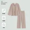 Pijamas de Caxemira para Mulheres, Cardigãs Quentes de Manga Longa, Conjuntos de Veludo para Outono e Inverno Que Podem Ser Usados Fora de Casa, Roupas de Casa de Alta Qualidade