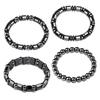 Joyería de venta caliente transfronteriza obsidiana imán yoga pulsera para mujer pulsera elástica con cuentas joyería de piedra biliar negra para hombre al por mayor