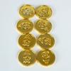 Fichas de Plástico Chapadas en Oro para Publicidad al por Mayor, Monedas Conmemorativas Doradas para Juegos, Fichas de Juego Electroplateadas