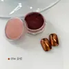 Polvo de Espejo Mágico Polvo de Piel de Hielo Polvo de Sirena Polvo de Aurora de Hada Arte de Uñas con Dedos Superficie de Espejo Superficie Brillante Base Mate Gel Capa Superior