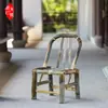 Silla de Bambú, Taburete de Bambú, Silla con Respaldo, Cama Antigua Tejida de Bambú para Bed & Breakfast, Silla para Olla Caliente para Personas Mayores, Silla Individual de Mahjong para Niños, Muebles de Bambú