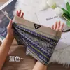 Venta al por mayor Ropa interior Retro de moda para mujer Calzoncillos tipo bóxer con estampado de rombos Pantalones de seguridad suaves y cómodos para mujer Ropa interior Estilo de mujer