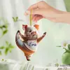 Adornos Acrílicos Planos para Colgar en el Coche Accesorios de Animales Decoraciones para el Hogar Colgantes para Mochilas Dibujos Animados Artículos Predeterminados África