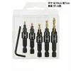 Conjunto de Brocas Abridoras de Furo para Marcenaria Broca Escareadora com Tampa de Parafuso Broca Escareadora Broca Cônica Abridora de Furo Broca Escareadora Chanfrada