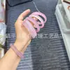 Pulsera de calcedonia rosa tipo hielo, pulsera rosa flor de cerezo, pulsera de ágata calcedonia, pulsera redonda, pulsera para mujer, pulsera de jade hibisco, pulsera de jade