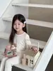 Conjunto de Ropa de Casa de Lyocell para Niños, Pijama Fresco de Manga Larga para Niñas, Estilo Primavera y Otoño, Se Puede Usar Afuera, Ropa de Aire Acondicionado para Bebés