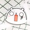 INS insígnia acrílica desenho animado broche panda azul pin emoji fofo acessório adesivo de telefone decoração