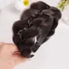 Peruca e Faixa de Cabelo Integradas Venda Quente Transfronteiriça Grampo de Cabelo Trançado Cobertura Alta do Crânio Cabelo Branco Faixa de Cabelo Trança Espinha de Peixe Acessórios de Cabelo Peruca