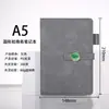 Cuaderno A5 con impresión de logo personalizado, bloc de notas de oficina de alta calidad, cuaderno engrosado con cierre de hebilla redonda