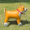 Globo Caminante Inflable para Celebridades de Internet Transfronterizo con Ruedas Nuevo Perro Corgi Decoración de Cumpleaños Decoración Puesto Decoración Globo