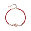 Pulsera Roja de Cuerda de Serpiente de Año Nuevo Pulsera Festiva de Transferencia de Lujo Ligero Pulsera Estilo Chino del Año de la Serpiente Regalo
