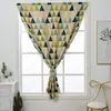 Cortinas Pequeñas Blackout Minimalistas Geométricas con Cinta Mágica Pegatinas de Letras, Hechas a Medida, Sin Taladro, Cortinas de Exportación, Nuevo Producto Dropshipping de Temu