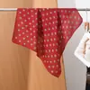 Bufanda de seda de espiga para mujer, nuevo estilo primavera/verano, chic francés, accesorio versátil para decorar cuellos, camisas, trajes, diademas y accesorios para el cabello