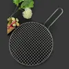 Malla Redonda para Barbacoa de Acero Inoxidable Rejilla Redonda para Barbacoa Malla para Barbacoa Casera Rejilla para Barbacoa Rejilla para Pescado Herramientas de Drenaje Suministros