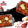Plato especial para color cangrejo picante de melamina creativo comercial olla fragante maoka mariscos plato grande para café cuenco para pescado encurtido