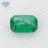 Huagang Gem Rectángulo Biselado Coche Plano Imitación Esmeralda Colombiana Esmeralda Corte Esmeralda Joyería de Piedras de Alta Imitación