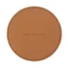 Posavasos de Cuero Personalizados con Grabado de Logo, Estampado en Caliente, Serigrafía, Proceso de Impresión Completa, Posavasos Redondos de PU