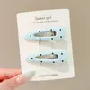 Pinza para el pelo estilo coreano de lunares con forma de gota de agua y pico de pato, pinza lateral para flequillo y cabello suelto, pequeño accesorio para el cabello, pasador para mujer