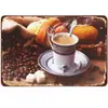 Decoração de Placa de Café Retrô Venda Quente Transfronteiriça Pintura Artística de Ferro Americana Pôster para Casa Pintura de Decoração de Restaurante
